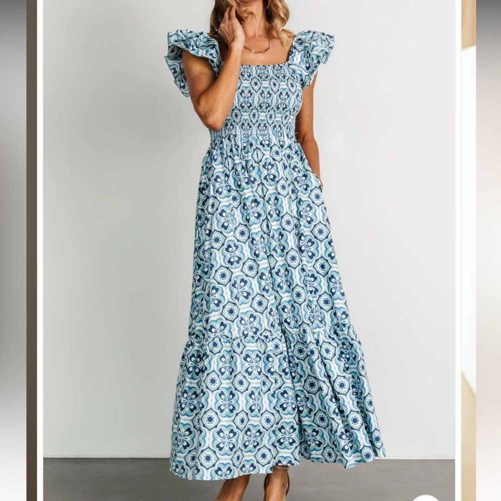 Cotton Smocked Dress